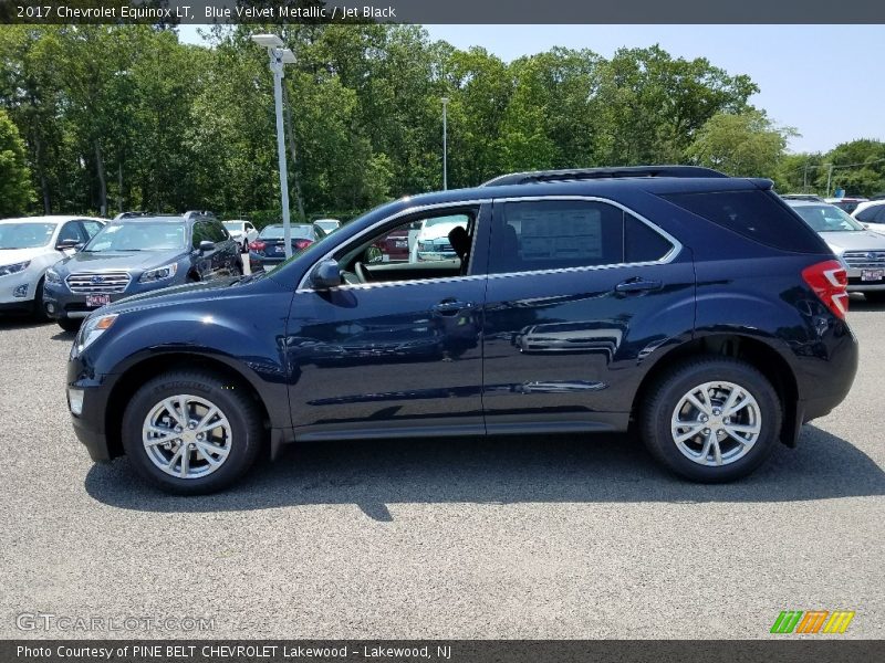 Blue Velvet Metallic / Jet Black 2017 Chevrolet Equinox LT