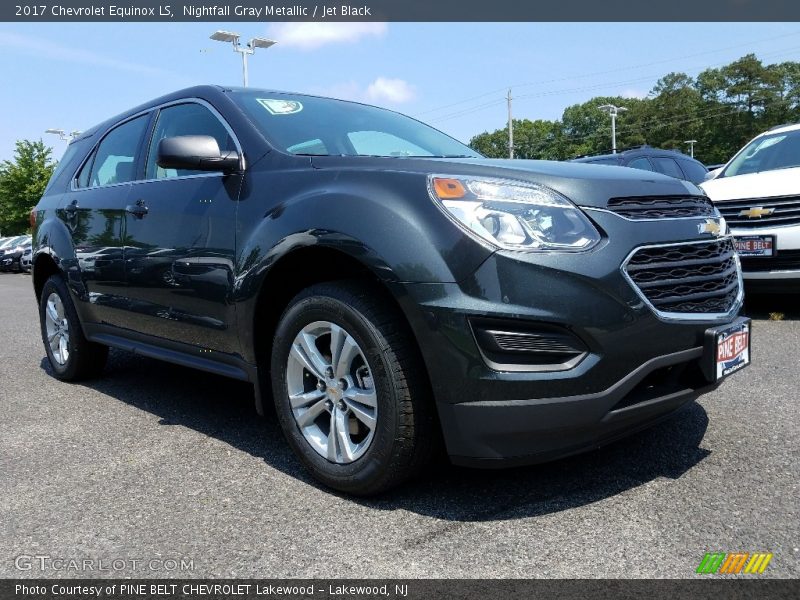 Nightfall Gray Metallic / Jet Black 2017 Chevrolet Equinox LS
