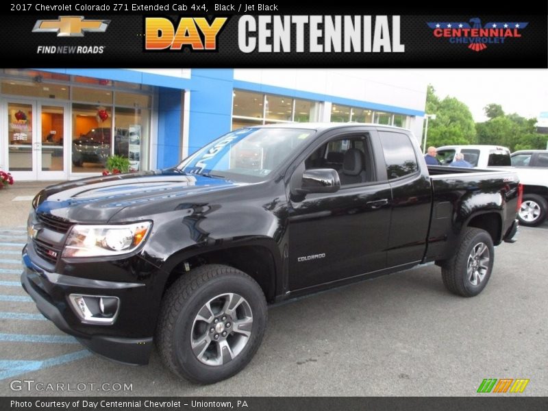 Black / Jet Black 2017 Chevrolet Colorado Z71 Extended Cab 4x4