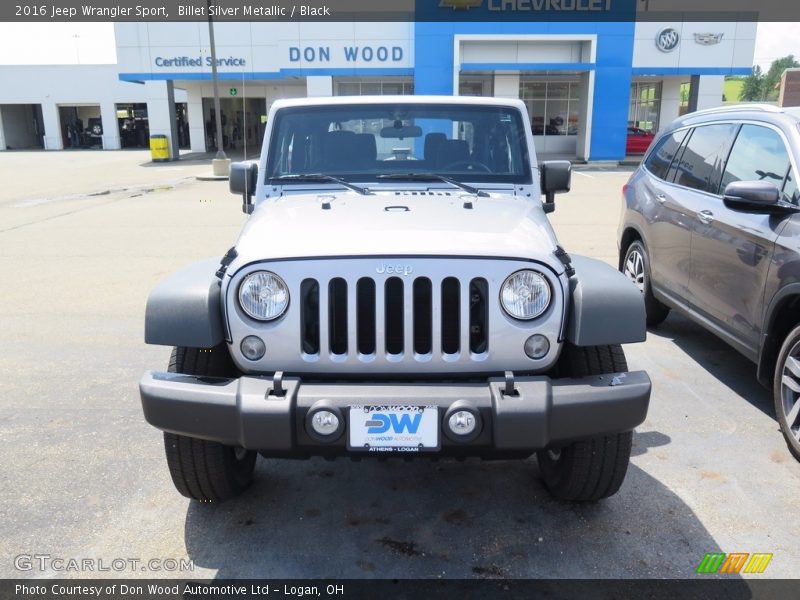 Billet Silver Metallic / Black 2016 Jeep Wrangler Sport
