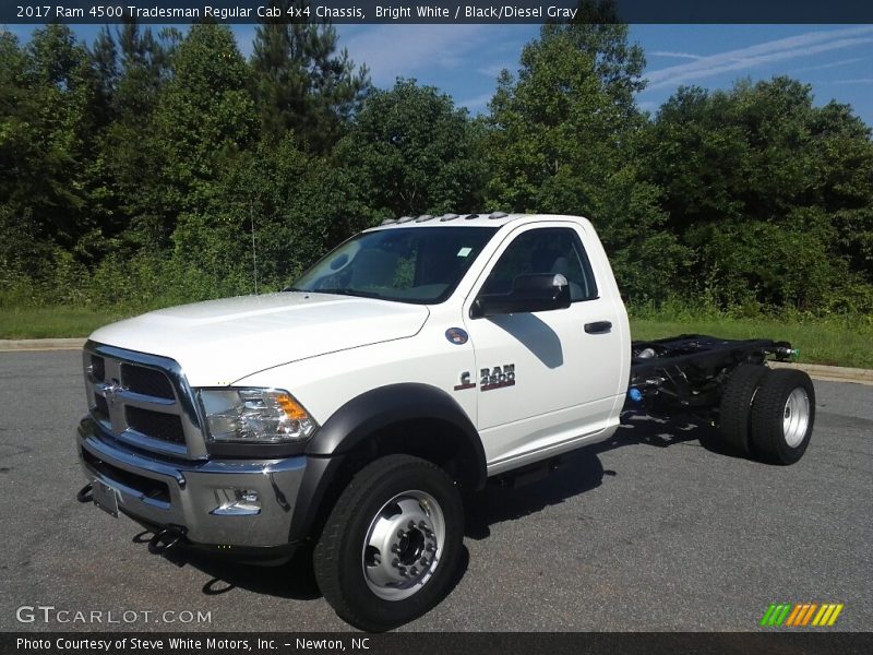 Bright White / Black/Diesel Gray 2017 Ram 4500 Tradesman Regular Cab 4x4 Chassis