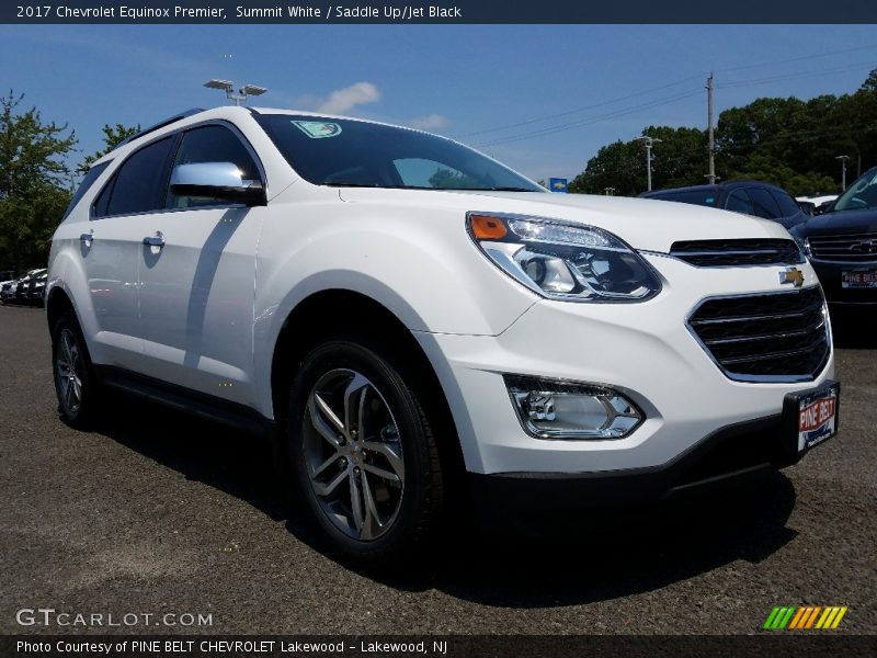 Summit White / Saddle Up/Jet Black 2017 Chevrolet Equinox Premier
