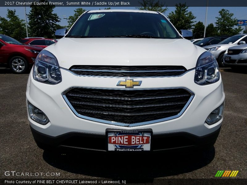 Summit White / Saddle Up/Jet Black 2017 Chevrolet Equinox Premier