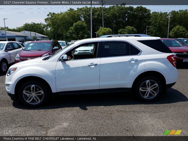 Summit White / Saddle Up/Jet Black 2017 Chevrolet Equinox Premier