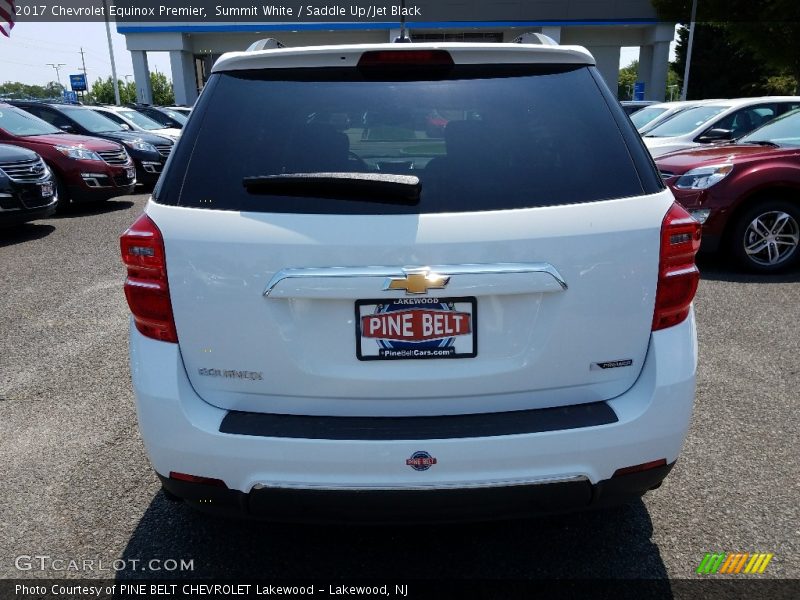 Summit White / Saddle Up/Jet Black 2017 Chevrolet Equinox Premier