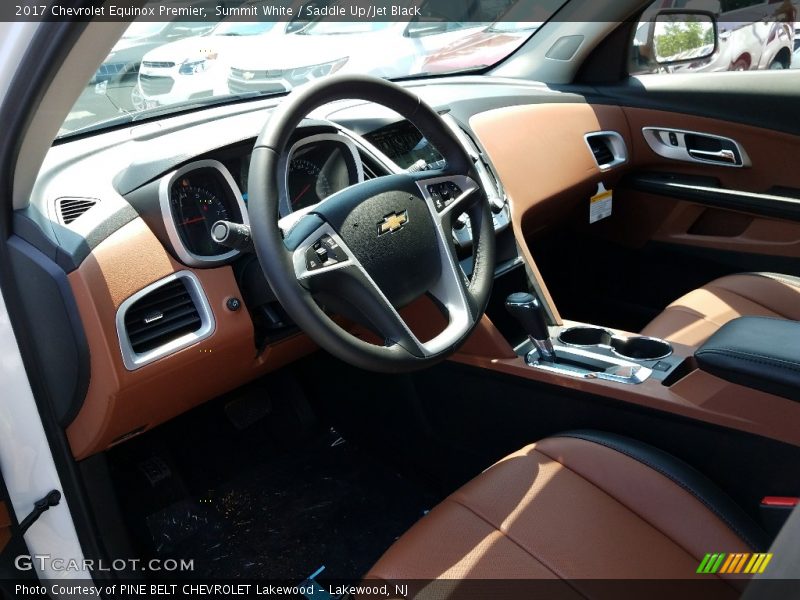 Summit White / Saddle Up/Jet Black 2017 Chevrolet Equinox Premier