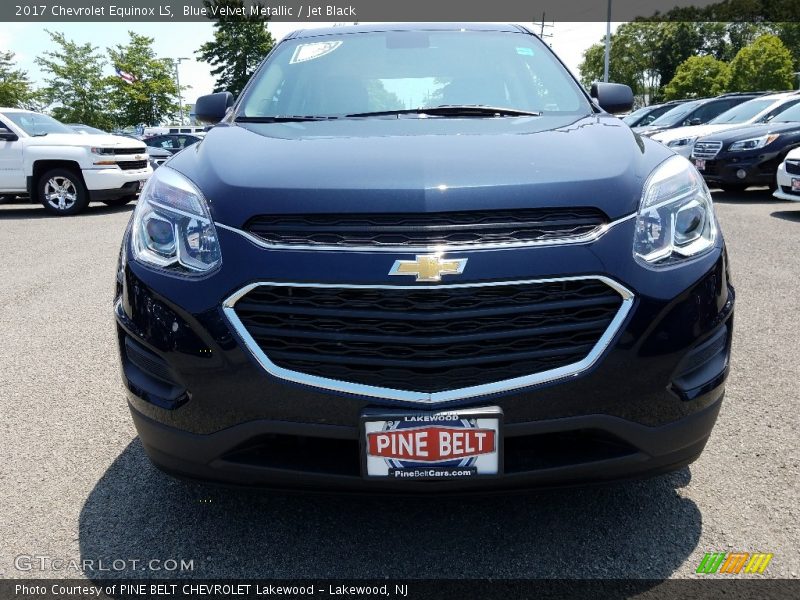 Blue Velvet Metallic / Jet Black 2017 Chevrolet Equinox LS