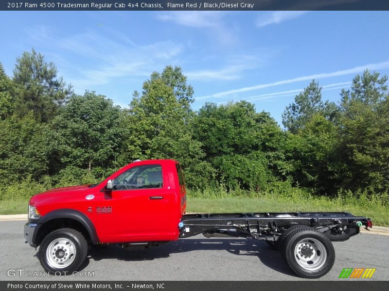 Flame Red / Black/Diesel Gray 2017 Ram 4500 Tradesman Regular Cab 4x4 Chassis