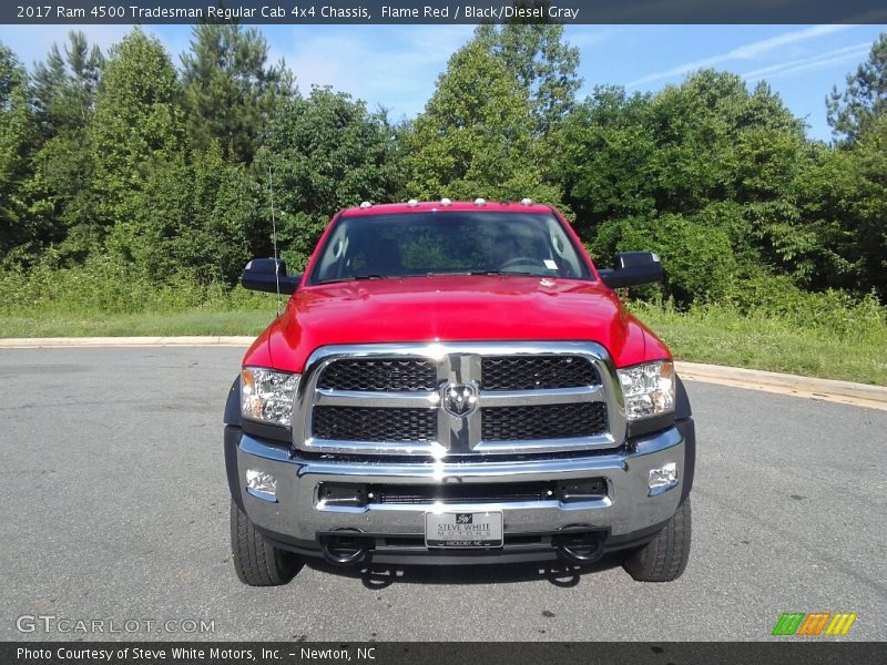 Flame Red / Black/Diesel Gray 2017 Ram 4500 Tradesman Regular Cab 4x4 Chassis