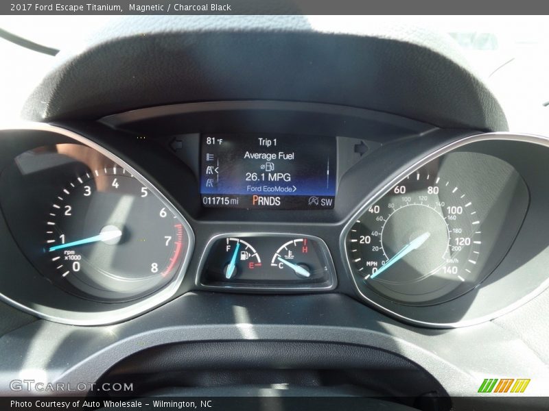 Magnetic / Charcoal Black 2017 Ford Escape Titanium