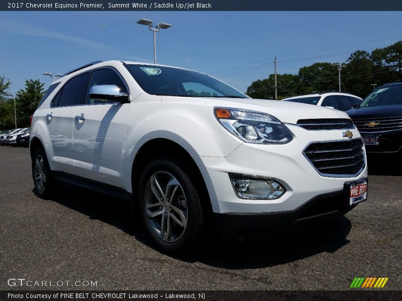 Summit White / Saddle Up/Jet Black 2017 Chevrolet Equinox Premier