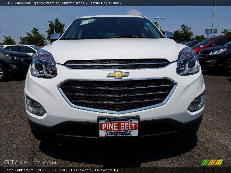 Summit White / Saddle Up/Jet Black 2017 Chevrolet Equinox Premier