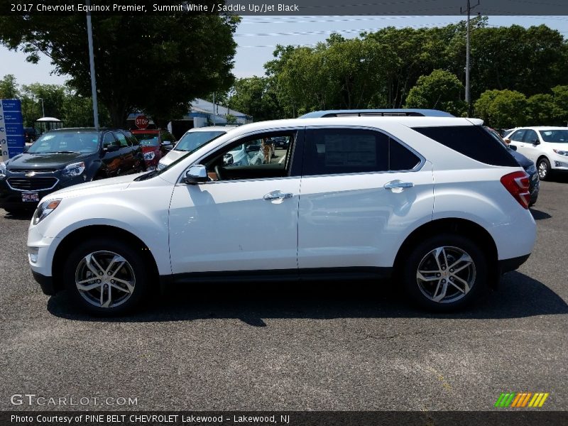 Summit White / Saddle Up/Jet Black 2017 Chevrolet Equinox Premier