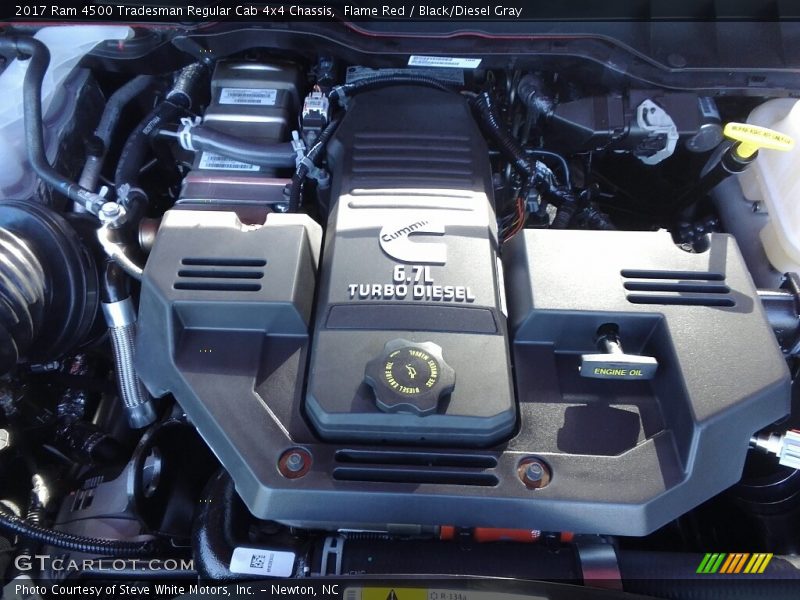  2017 4500 Tradesman Regular Cab 4x4 Chassis Engine - 6.7 Liter OHV 24-Valve Cummins Turbo-Diesel Inline 6 Cylinder