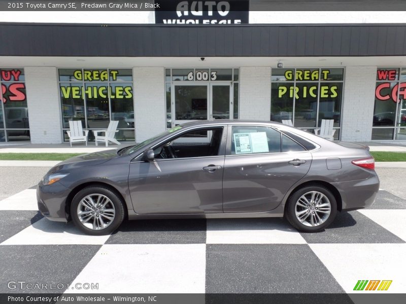 Predawn Gray Mica / Black 2015 Toyota Camry SE