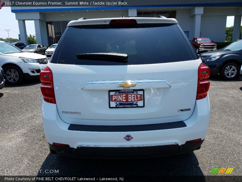 Summit White / Saddle Up/Jet Black 2017 Chevrolet Equinox Premier