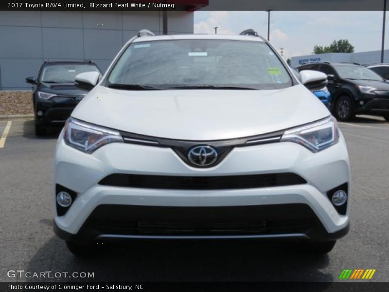 Blizzard Pearl White / Nutmeg 2017 Toyota RAV4 Limited