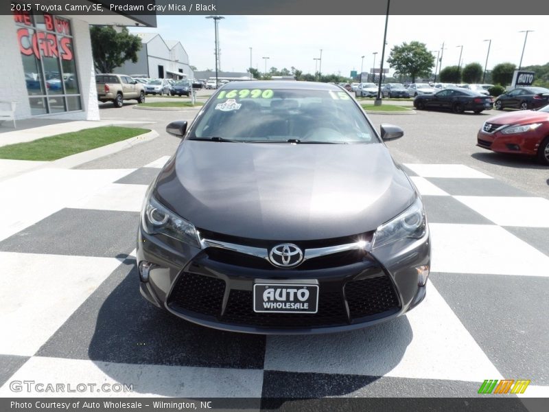 Predawn Gray Mica / Black 2015 Toyota Camry SE