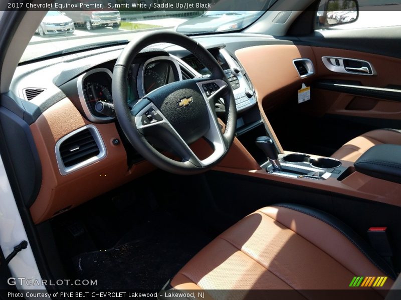 Summit White / Saddle Up/Jet Black 2017 Chevrolet Equinox Premier