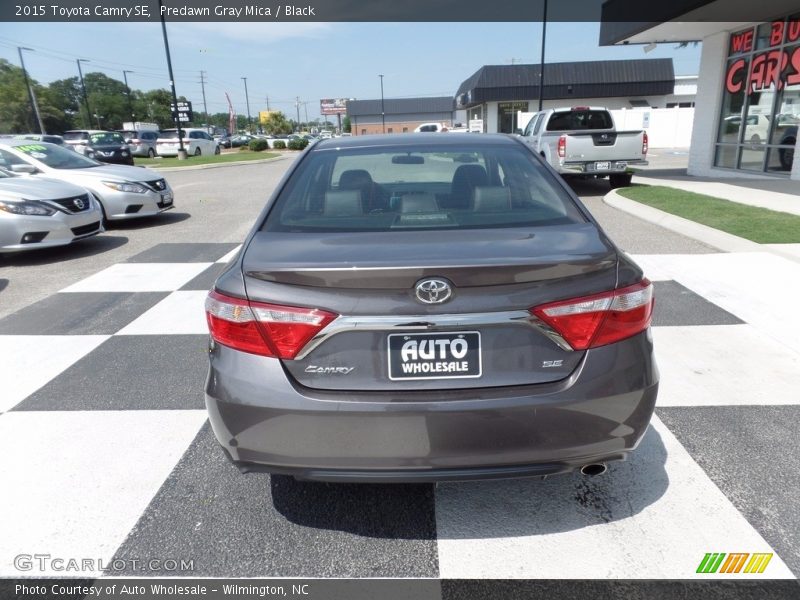 Predawn Gray Mica / Black 2015 Toyota Camry SE