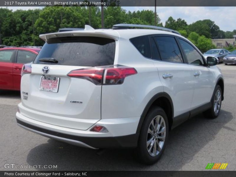 Blizzard Pearl White / Nutmeg 2017 Toyota RAV4 Limited