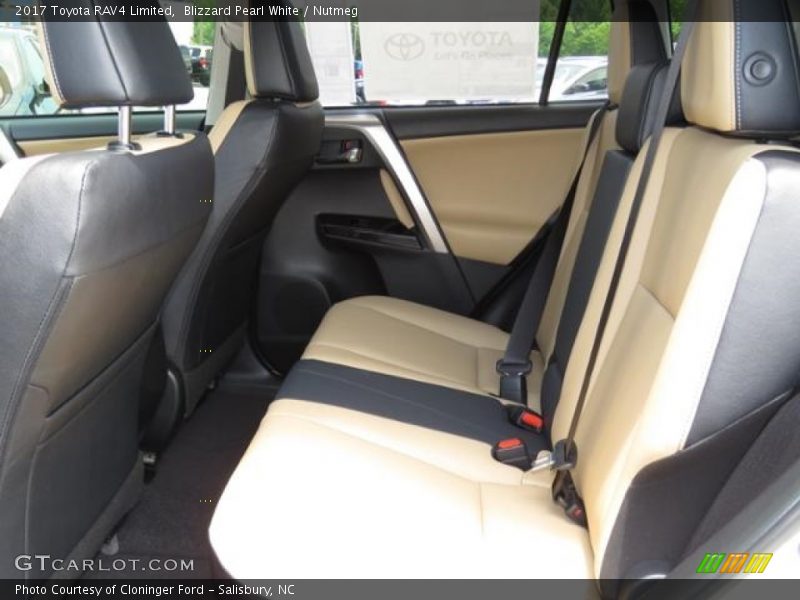Blizzard Pearl White / Nutmeg 2017 Toyota RAV4 Limited