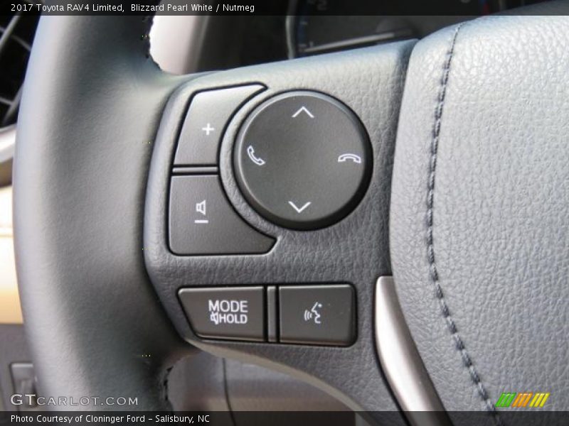Blizzard Pearl White / Nutmeg 2017 Toyota RAV4 Limited