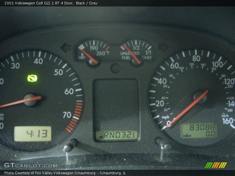 Black / Grey 2001 Volkswagen Golf GLS 1.8T 4 Door