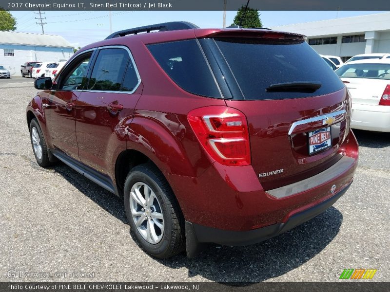 Siren Red Tintcoat / Jet Black 2017 Chevrolet Equinox LT