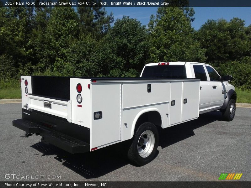 Bright White / Black/Diesel Gray 2017 Ram 4500 Tradesman Crew Cab 4x4 Utility Truck