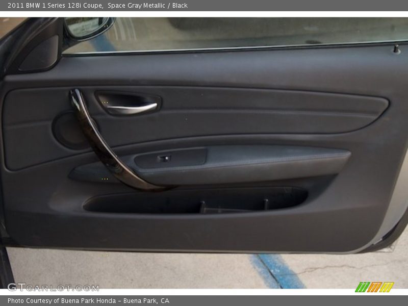 Space Gray Metallic / Black 2011 BMW 1 Series 128i Coupe