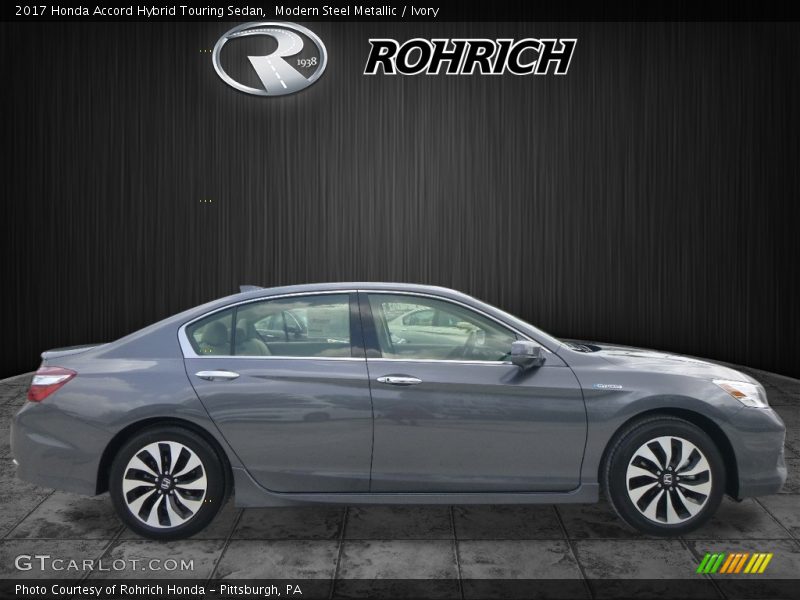 Modern Steel Metallic / Ivory 2017 Honda Accord Hybrid Touring Sedan