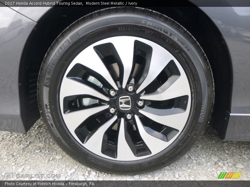 Modern Steel Metallic / Ivory 2017 Honda Accord Hybrid Touring Sedan