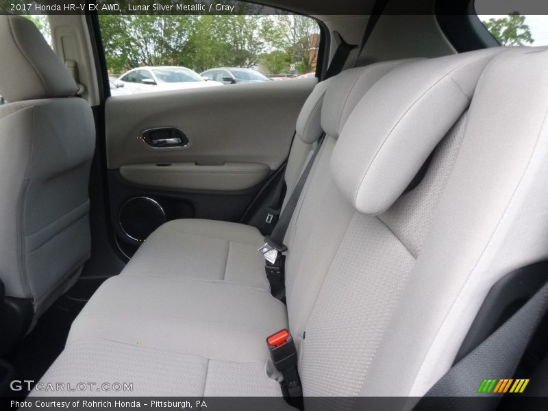 Lunar Silver Metallic / Gray 2017 Honda HR-V EX AWD