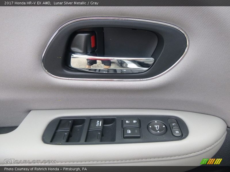 Lunar Silver Metallic / Gray 2017 Honda HR-V EX AWD