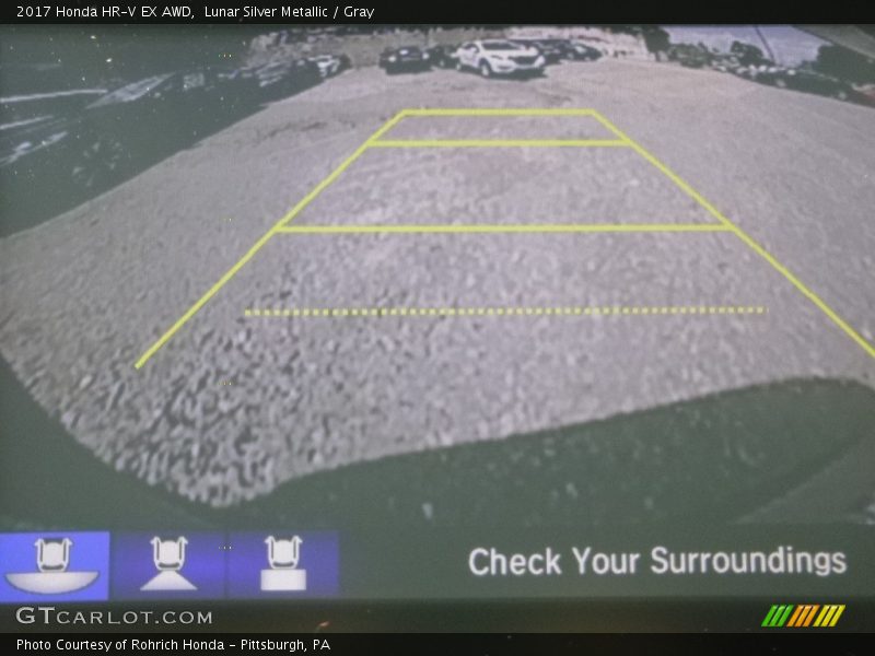 Lunar Silver Metallic / Gray 2017 Honda HR-V EX AWD