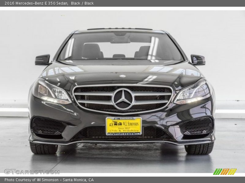 Black / Black 2016 Mercedes-Benz E 350 Sedan