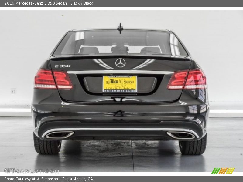 Black / Black 2016 Mercedes-Benz E 350 Sedan