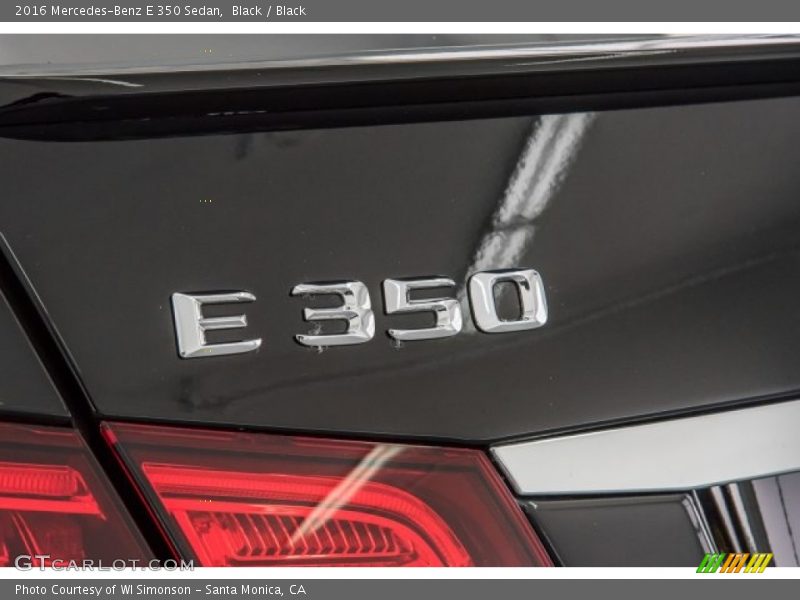 Black / Black 2016 Mercedes-Benz E 350 Sedan