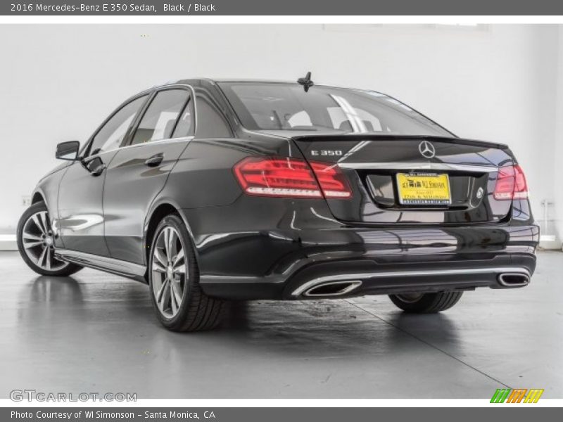 Black / Black 2016 Mercedes-Benz E 350 Sedan
