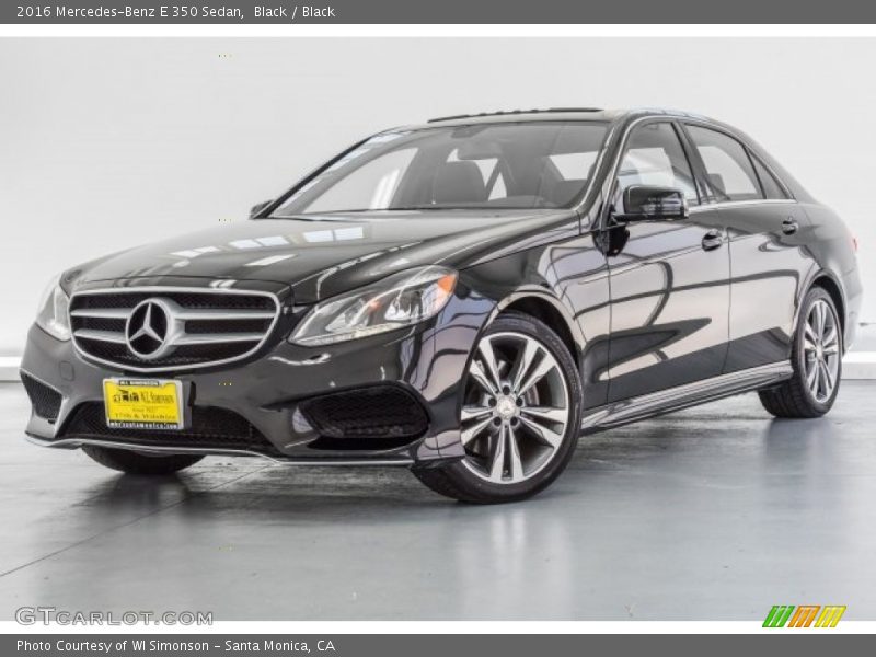 Black / Black 2016 Mercedes-Benz E 350 Sedan