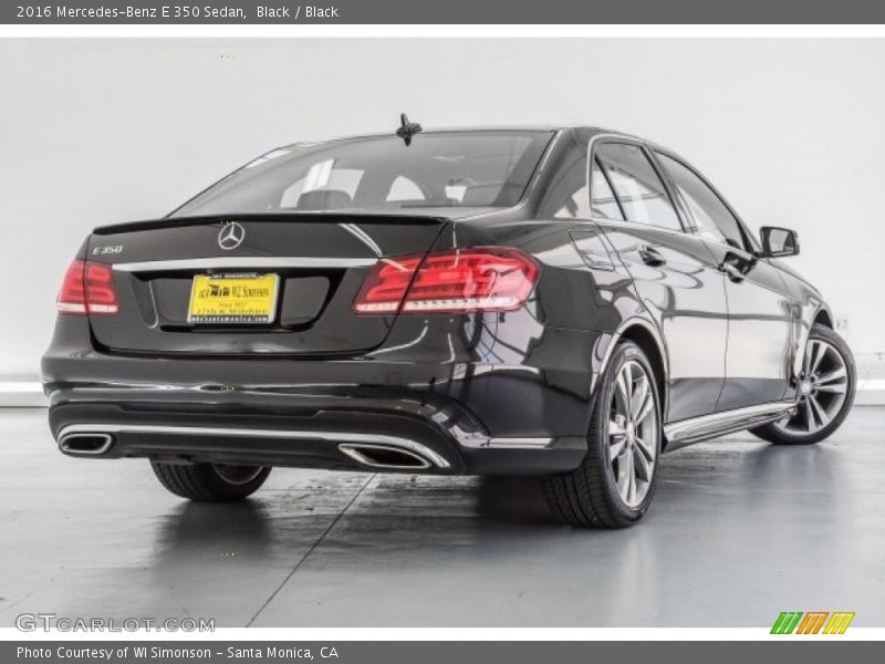 Black / Black 2016 Mercedes-Benz E 350 Sedan
