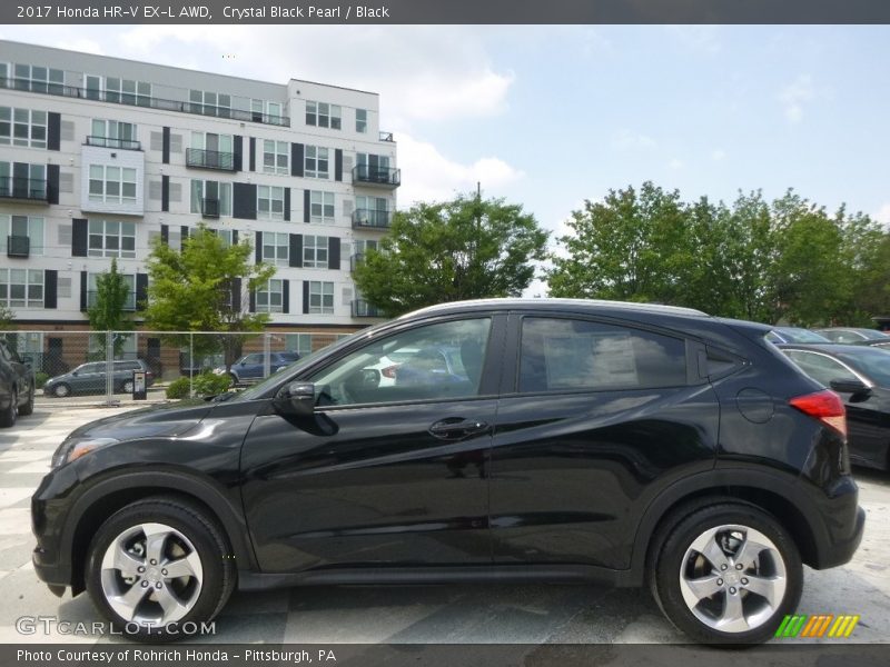 Crystal Black Pearl / Black 2017 Honda HR-V EX-L AWD