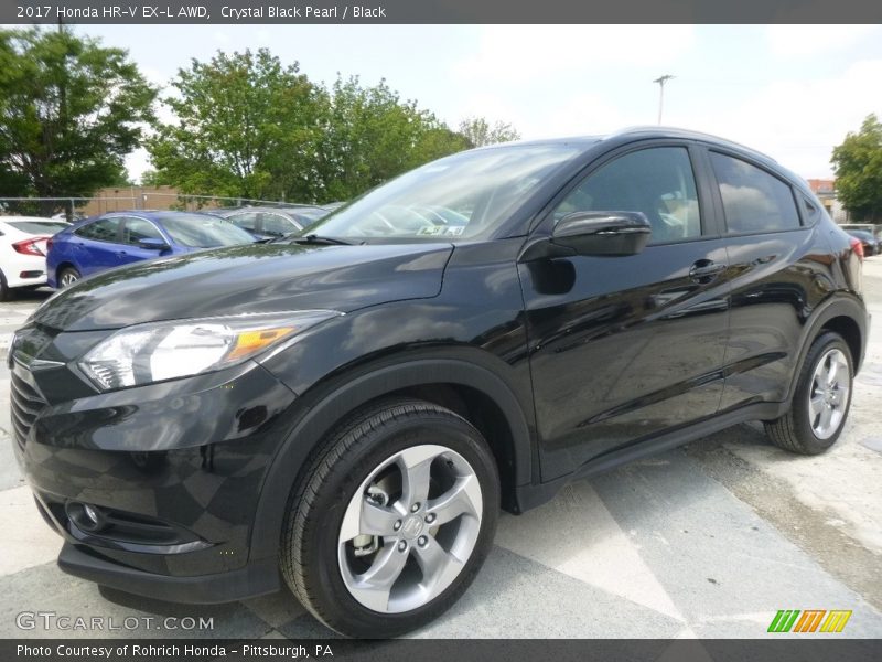 Crystal Black Pearl / Black 2017 Honda HR-V EX-L AWD