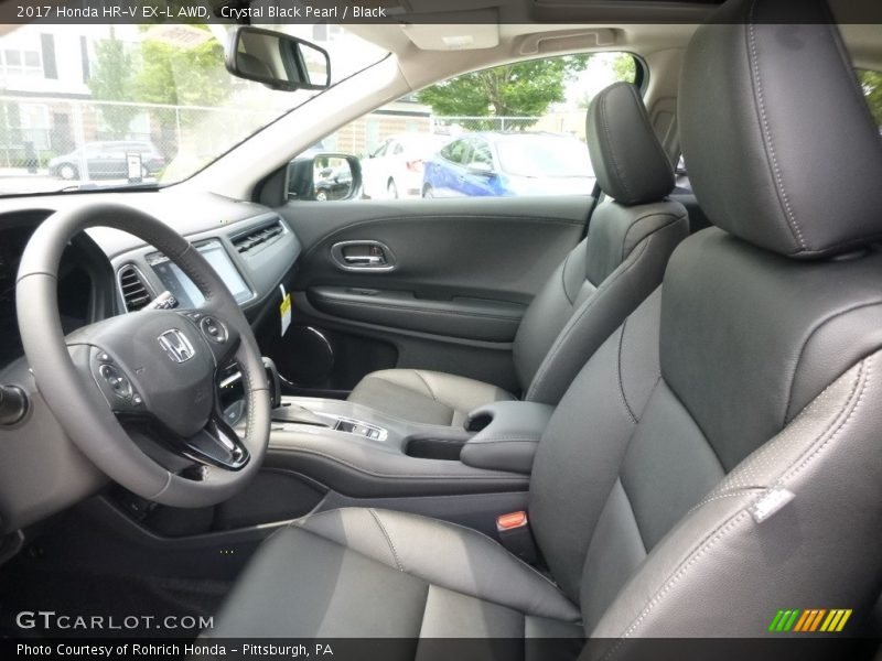 Crystal Black Pearl / Black 2017 Honda HR-V EX-L AWD