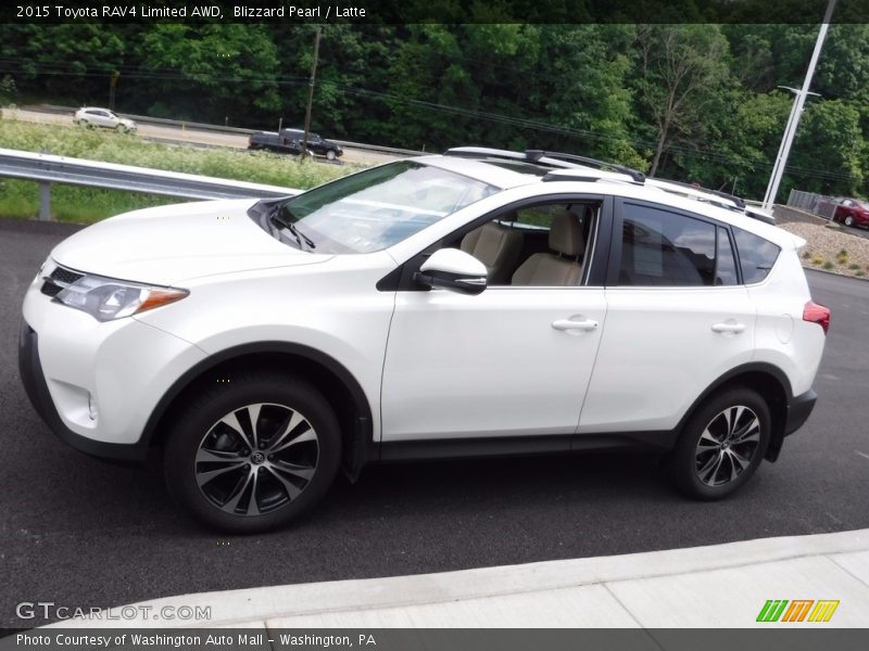 Blizzard Pearl / Latte 2015 Toyota RAV4 Limited AWD