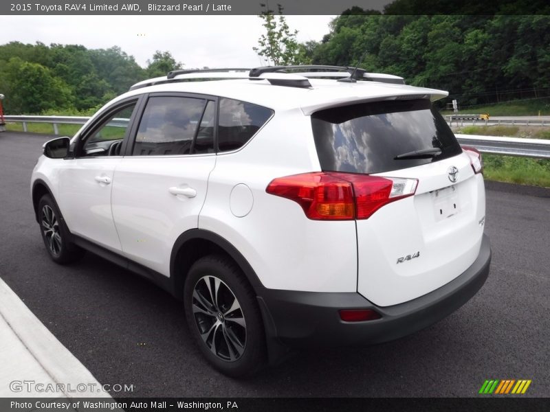 Blizzard Pearl / Latte 2015 Toyota RAV4 Limited AWD