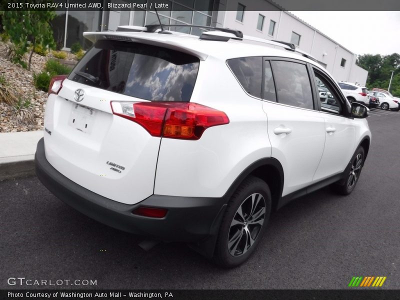 Blizzard Pearl / Latte 2015 Toyota RAV4 Limited AWD