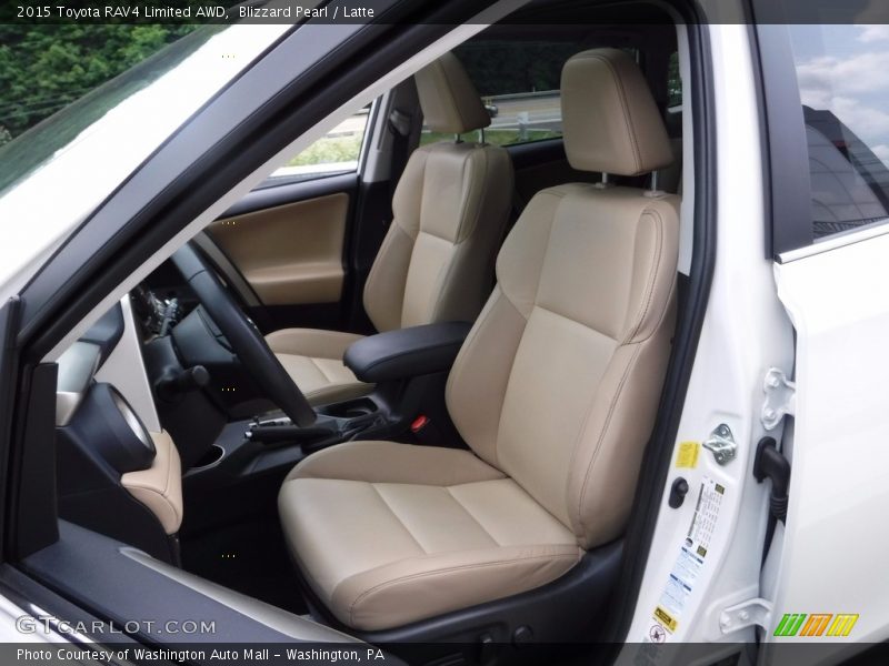 Blizzard Pearl / Latte 2015 Toyota RAV4 Limited AWD