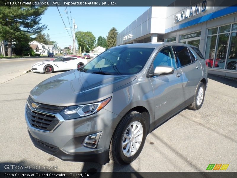 Pepperdust Metallic / Jet Black 2018 Chevrolet Equinox LT AWD